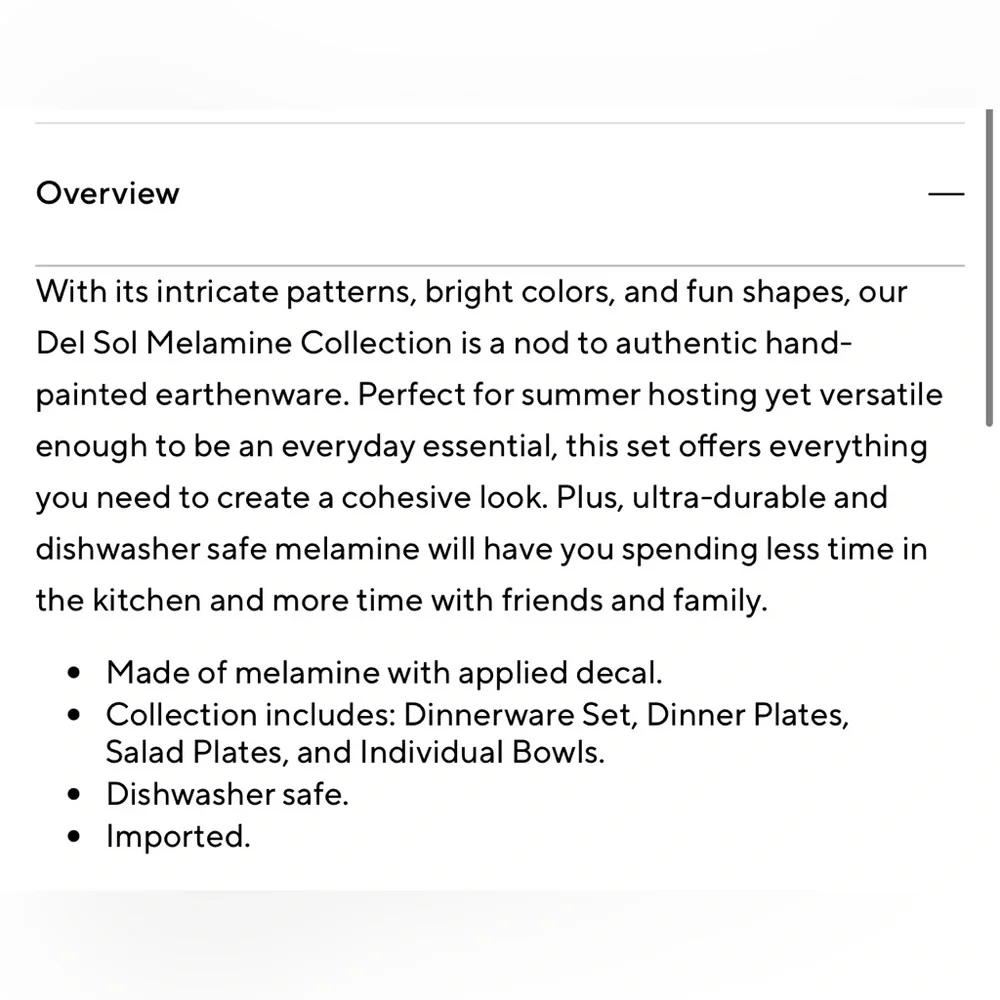Pottery Barn Del Sol Melamine Chip And Dip Set - Multi - NEW 18 x 16 x 2”